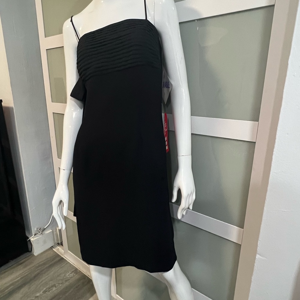NWT Danny & Nicole formal black strap dress